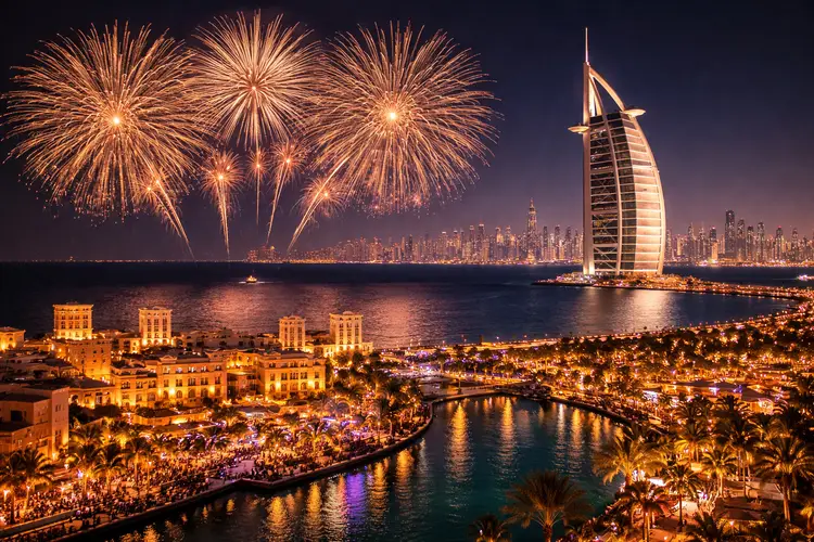 Fireworks in Dubai Image